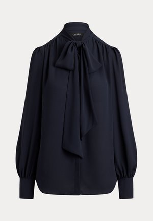 Lauren Ralph Lauren, GEORGETTE TIE-NECK BLOUSE - Chemisier - navy