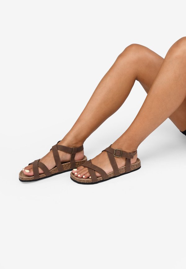 PLANAS  - Riemensandalette - marron