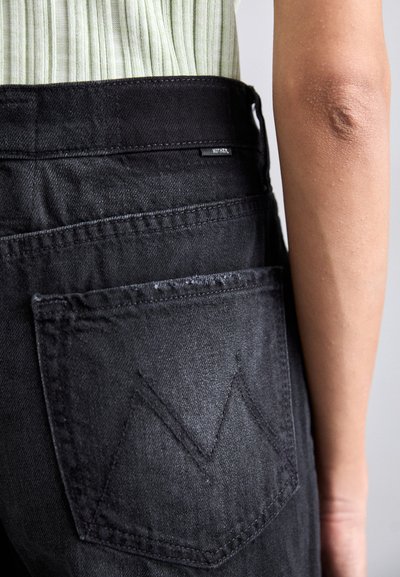 Mother THE SPINNER ZIP SNEAK - Jeans relaxed fit - black
