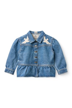 Copenhagen Colors FRILL DOVES UNISEX - Veste en jean - indigo blue
