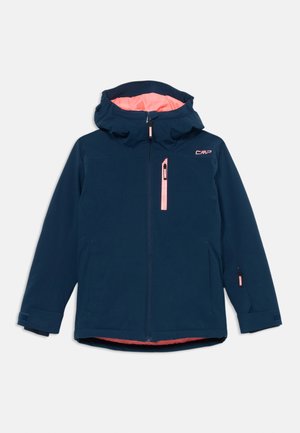 KID JACKET FIX HOOD UNISEX - Ski jacket - blue ink