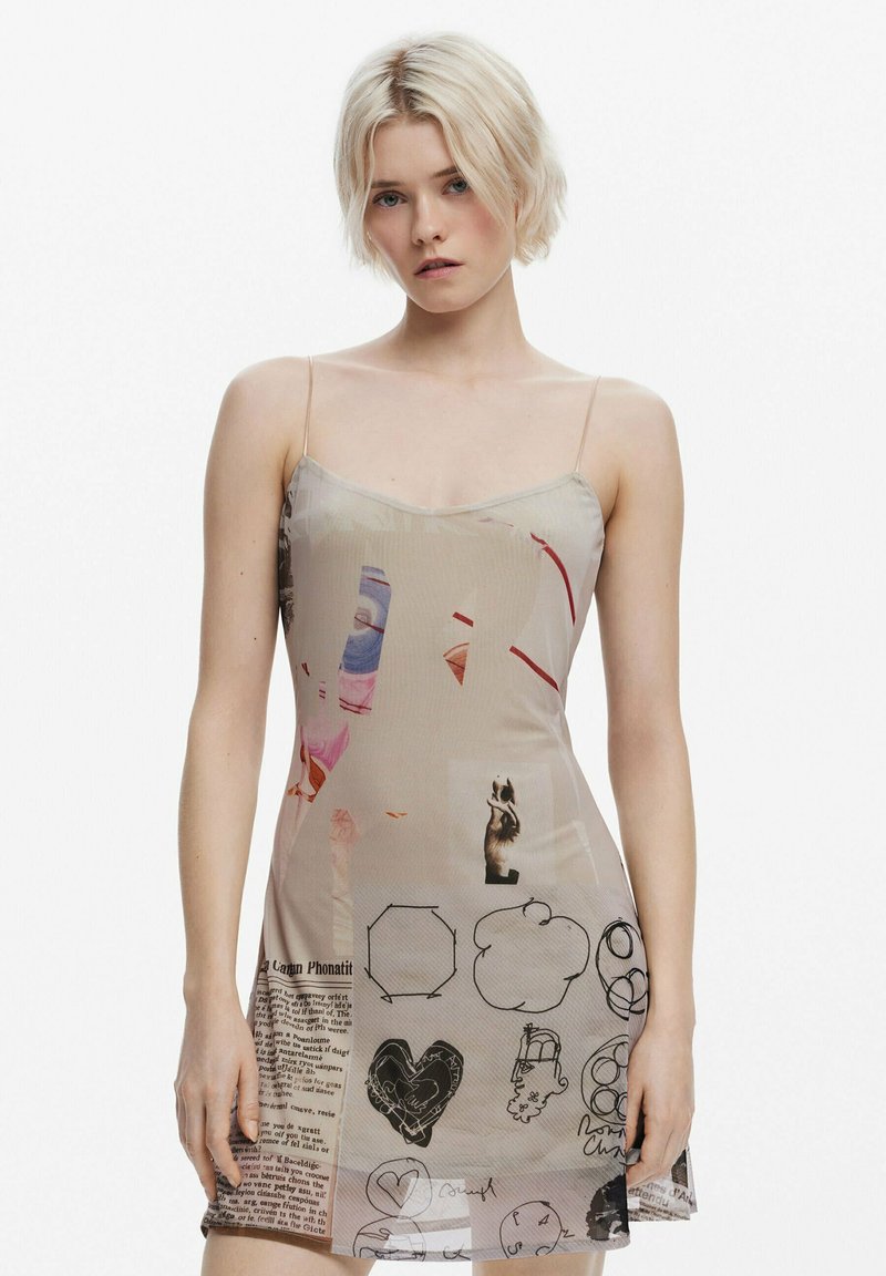 Robe Desigual Dos Nu Multicolore - Taille M/L, Occasion Très Bon état