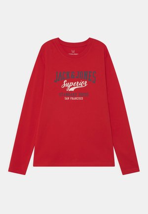 JJELOGO TEE O-NECK JNR - T-shirt à manches longues - true red