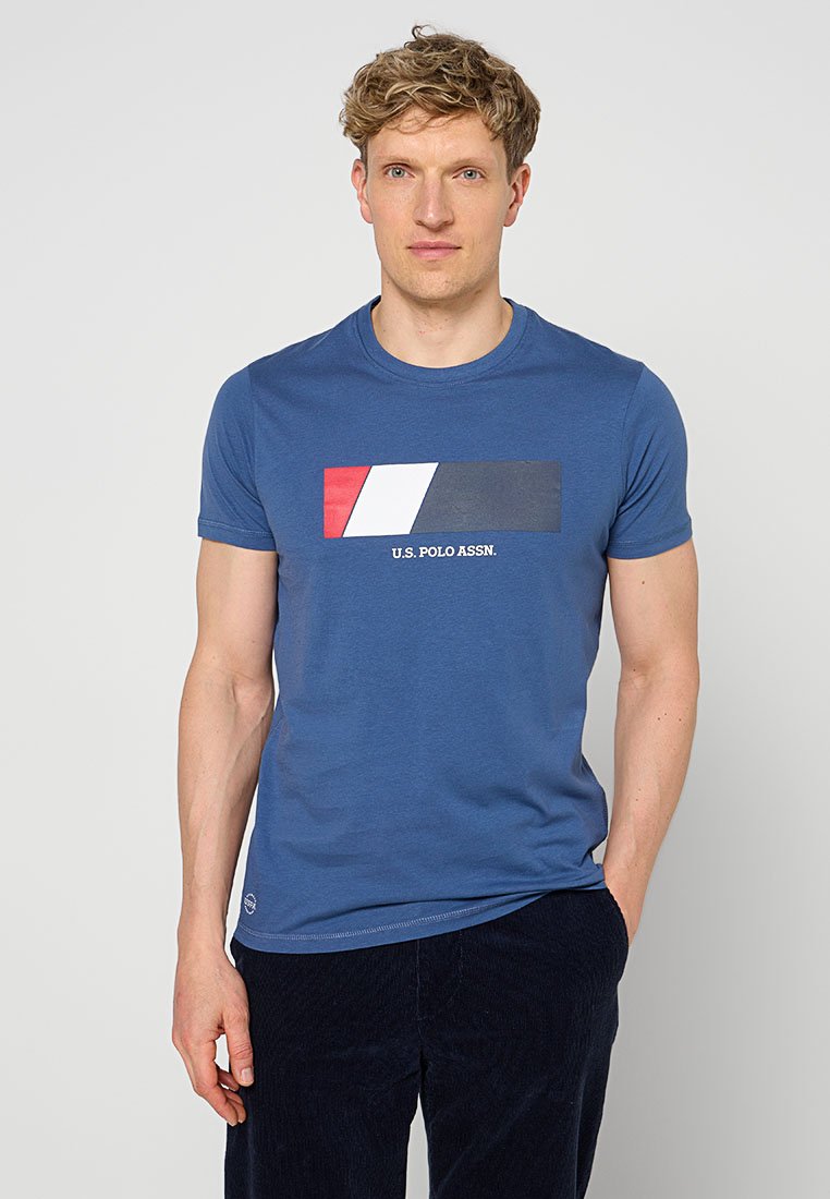 U.S. Polo Assn. T-shirt print donkerblauw