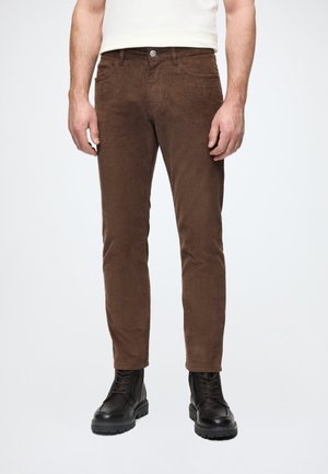 TOM TAILOR MARVIN CORDUROY - Παντελόνι - bag brown