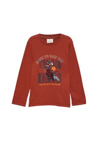 s.Oliver À ORNÉ D’UN IMPRIMÉ CHATOYANT - Longsleeve - rubinrot