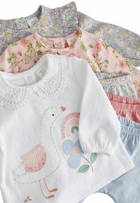 Next 6 PIECE SET STANDARD - Retuusid - püksid - pink blue cream floral duck