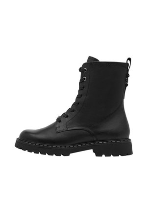 Tamaris, STIEFELETTE - Plateaustiefelette - black