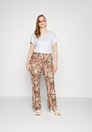 T-shirts print - white /light pink/black