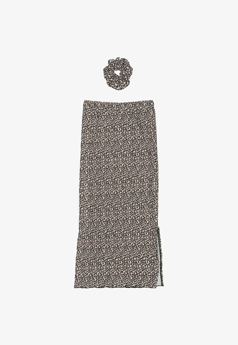 The New PET SET - Jupe longue - feather gray aop