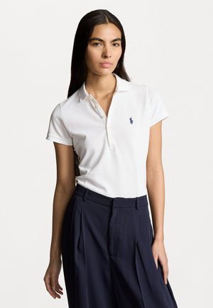 JULIE SLIM SHORT SLEEVE - Polo - white