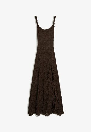 Bershka, DRESS - Vestito casual - dark brown