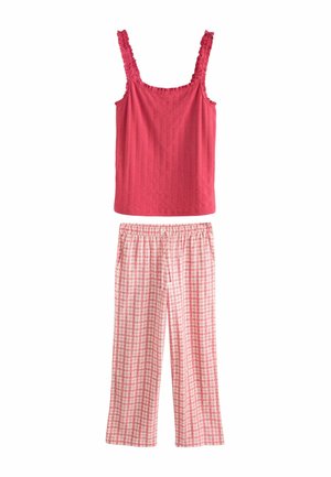 Next, REGULAR FIT - RIB VEST HEART PYJAMAS  SET - Nachtwäsche Set - red