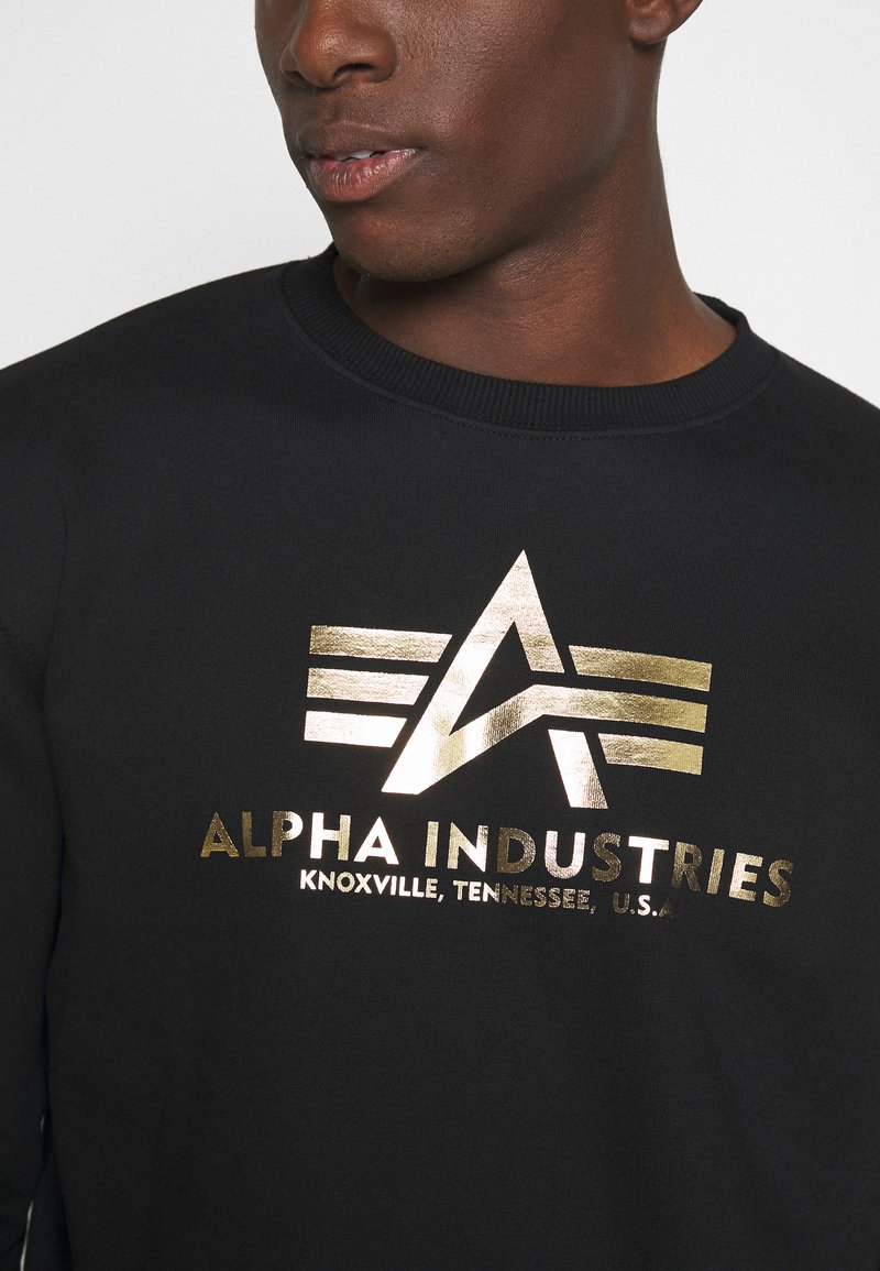 Alpha Industries Herren Kapuzenpullover Basic Hoody Schwarz Gold 178312365 6266 Alpha Industries Herren Kapuzenpullover Basic Hoody Schwarz Gold 178312365 6266