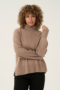 Cream ANVA ROLLNECK - Džemperis - portabella melange