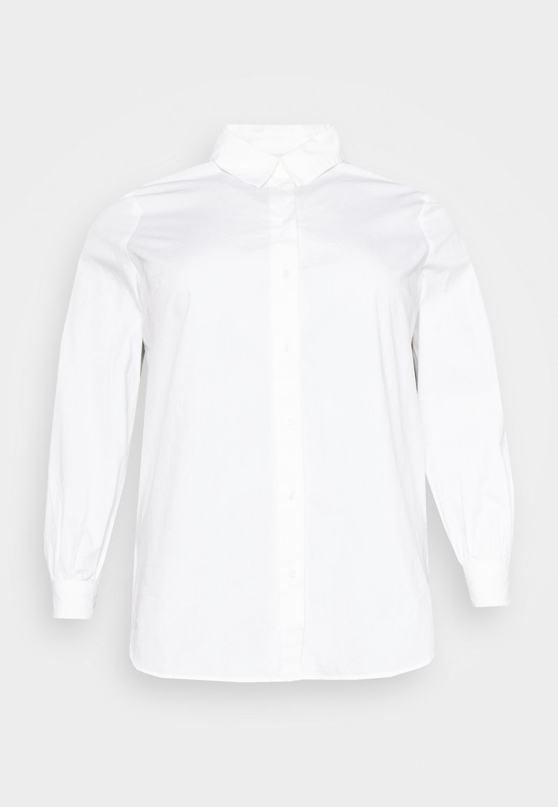 ONLY Carmakoma CARNORA - Blusa com botões - white