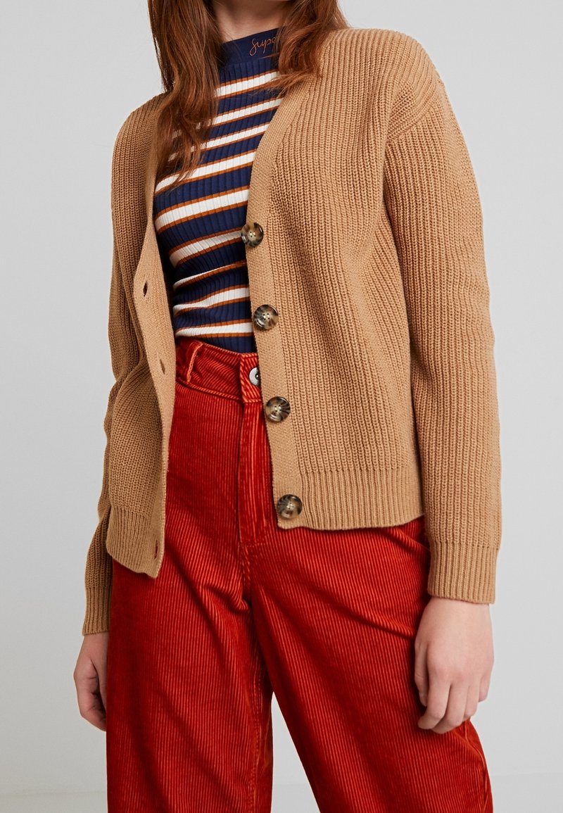 Pieces Gilet - light brown