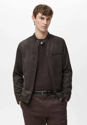 Chaqueta de cuero sintético - brown