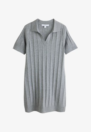 Next, TALL FIT - SUPERSOFT SHORT SLEEVE POLO MINI DRESS - Kampsunkleit - grey