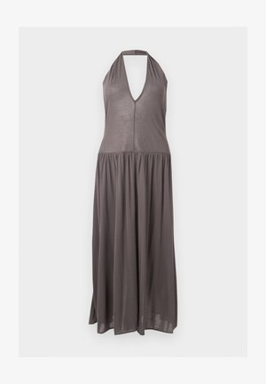 ST. AGNI, FLUID HALTER DRESS - Φόρεμα από ζέρσεϊ - soot