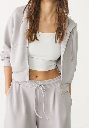 Sweater met rits - grey