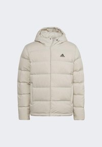 adidas Sportswear HELIONIC HOODED DOWN - Daunenjacke - beige
