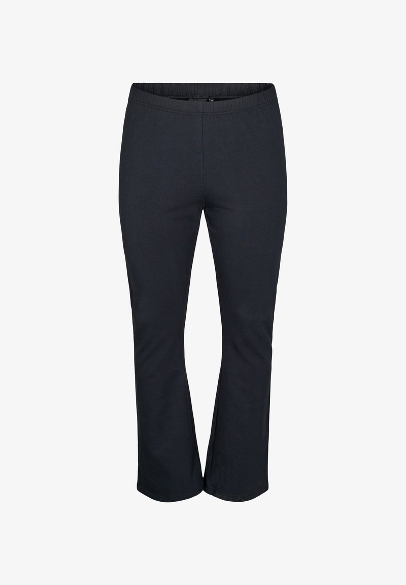 Pantaloni a gamba dritta in cady BLUE NAVY - PIU' Pantaloni a gamba dritta in cady BLUE NAVY - PIU'