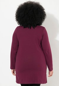 Ulla Popken NOTCH NECKLINE  - Top s dlouhým rukávem - dark claret