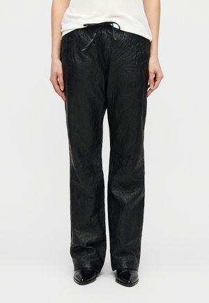 POCHA FROISSE - Bőrnadrágok - black