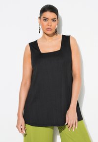 Ulla Popken SQUARE NECK  TANK - Top - black