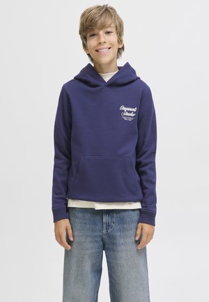 Jack & Jones Junior, JORNORREBRO - Felpa con cappuccio - ocean cavern