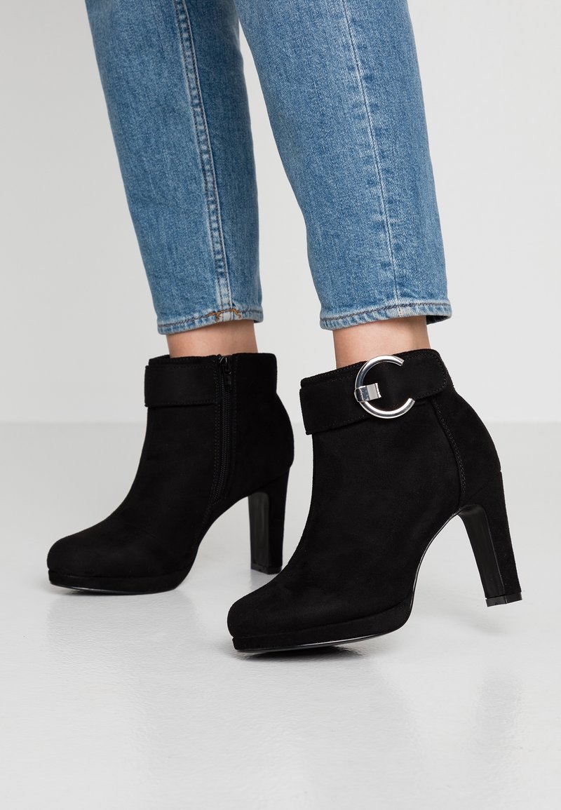 Anna Field Botines de tacón - black
