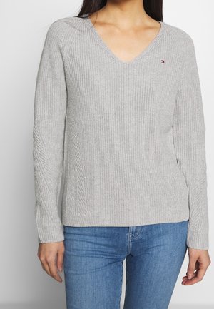 Neule - mottled light grey