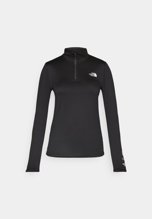 The North Face FLEX 1/4 ZIP GRAPHIC - Topper langermet - black