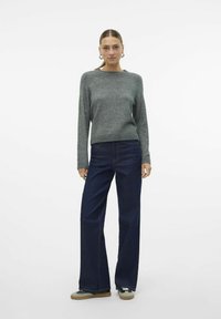 Vero Moda VMFILUCA O-NECK NOOS - Trui - balsam green