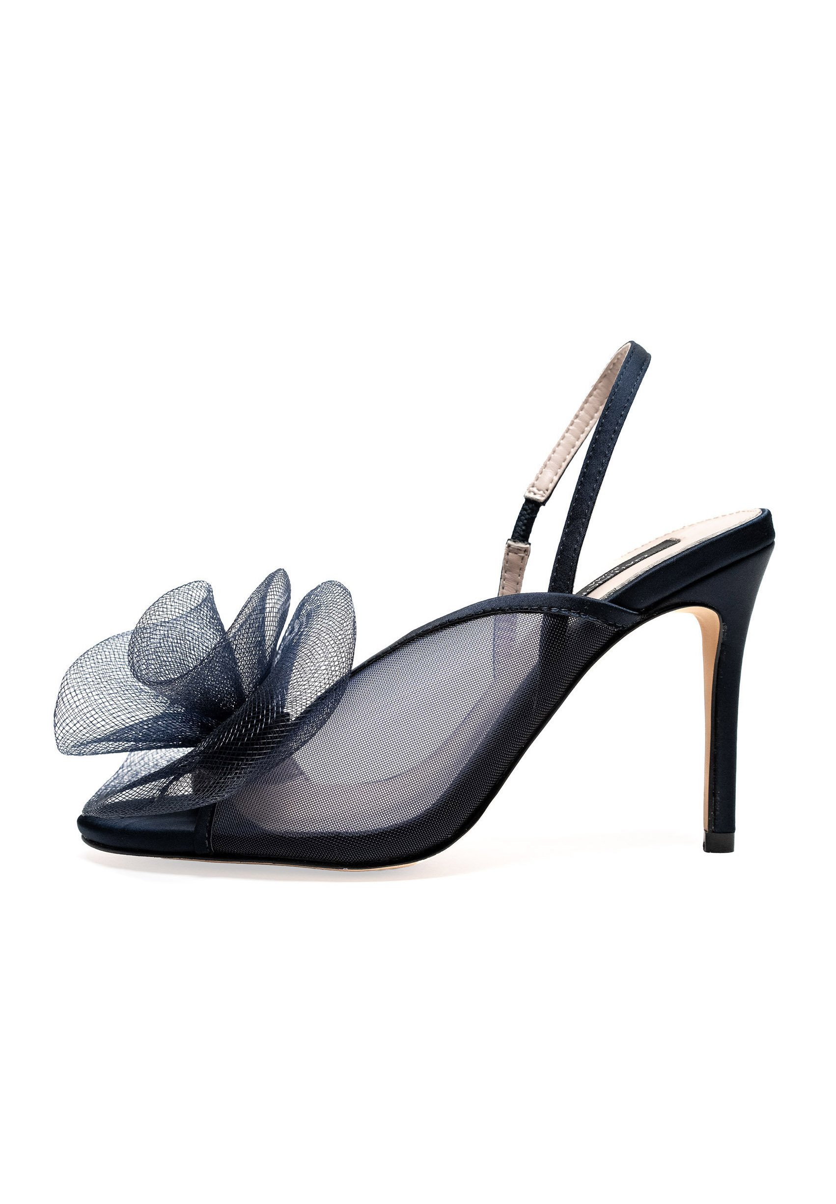 BADGLEY MISCHKA JEWEL Danni II sandalo da sera in raso tacco