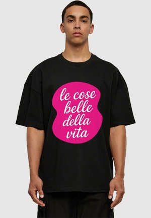 LE COSE BELLE DELLA VITA - Print T-shirt - black