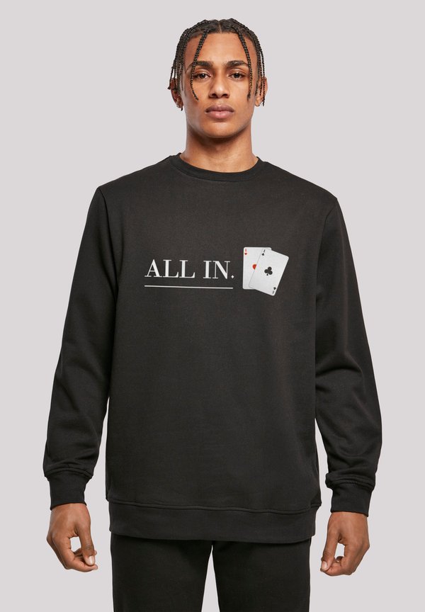 POKER ALL IN KARTEN - Sweatshirt - schwarz