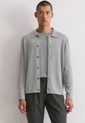 REGULAR - Strickjacke - grey melange