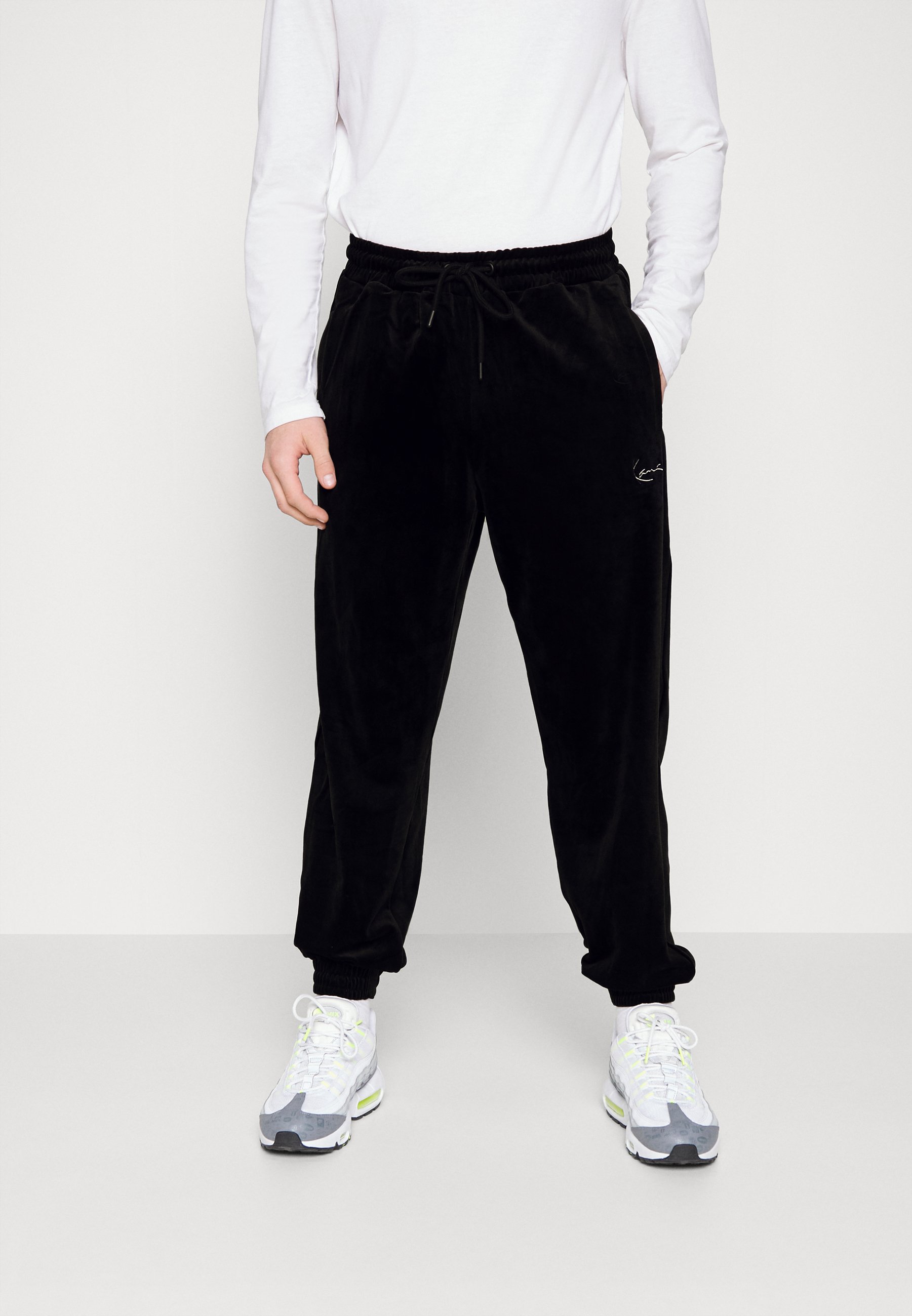 Karl Kani SMALL SIGNATURE PANTS UNISEX - Trainingsbroek - black/Zwart -  Zalando.nl