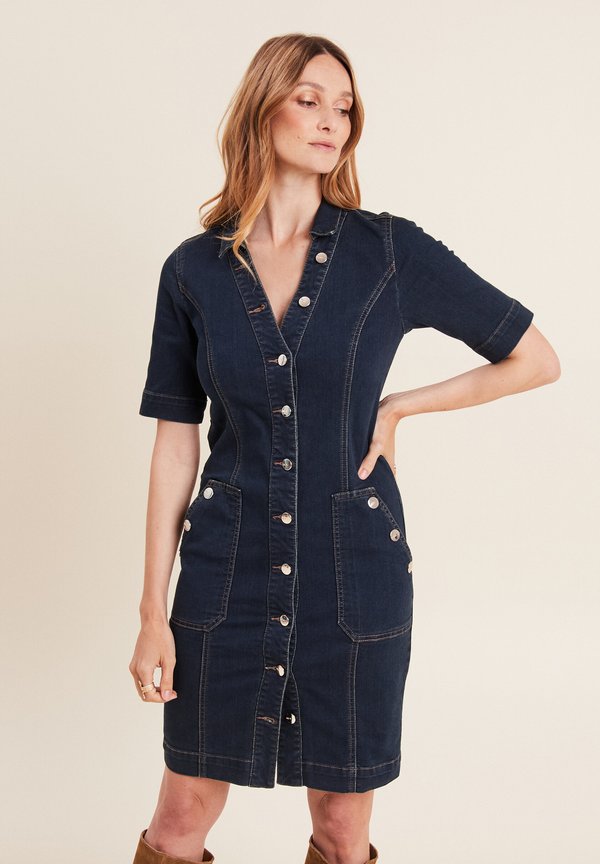 GERADES - Jeanskleid - denim brut