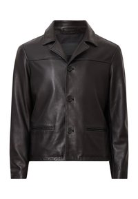 WATTS - Jachetă piele - black