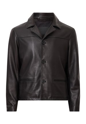 AllSaints WATTS - Leather jacket - black