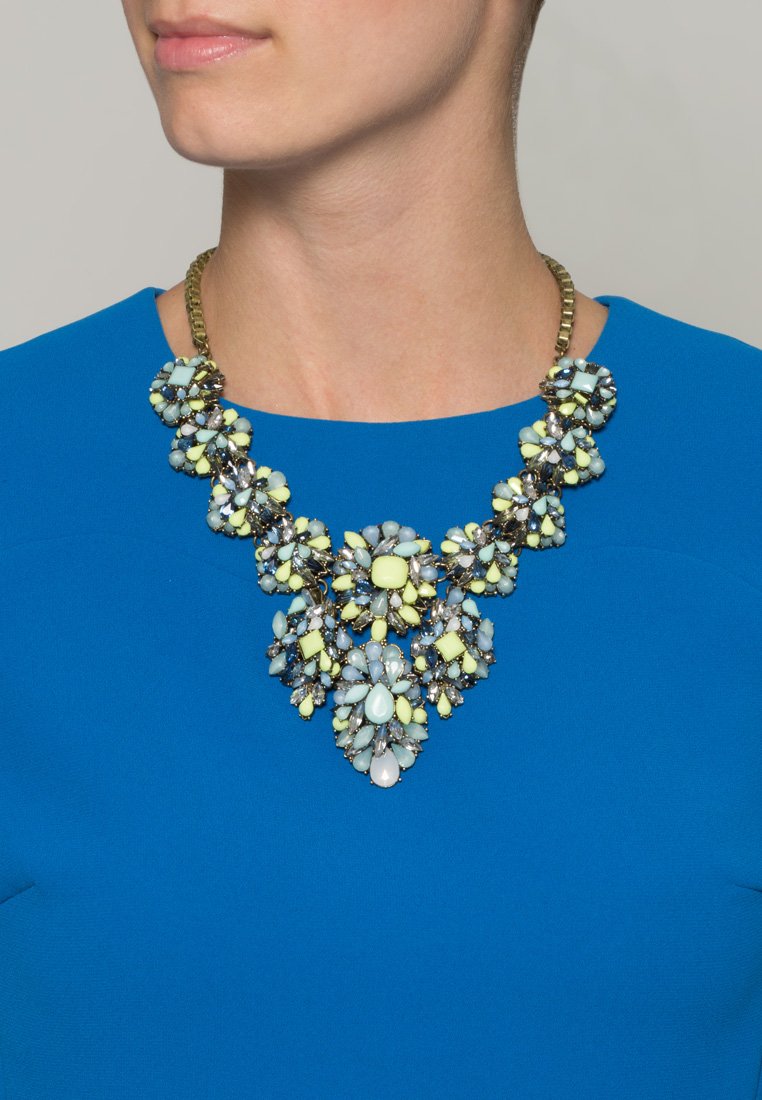 sweet deluxe COSLADA - Necklace - gold/grenn/turquoise