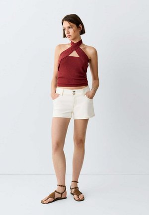 Mango Kids, TEEN - Short en jean - off white
