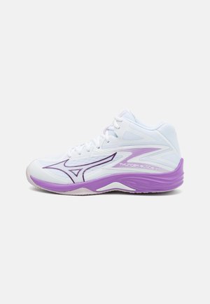 Mizuno THUNDER BLADE - Chaussures de volley - white/patrician purple/quince