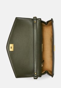 Lauren Ralph Lauren NAPPA LEATHER MEDIUM SAWYER BAG - Soma ar siksnu pāri ķermenim - dark olive