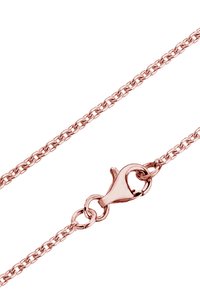 Kæde-nakke i rosaguld metal med en lobster clasp. Har et delikat sammenflettet mønster og en glat tekstur hele vejen igennem.