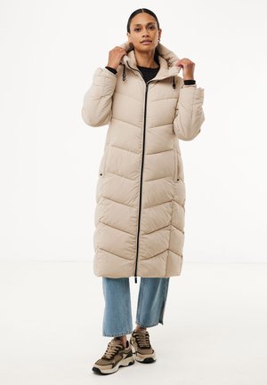 LONG PUFFER - Wintermantel - light tan