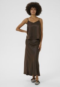 Culture MOLLIE STRAP - Top - coffee bean